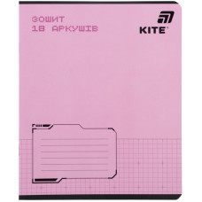 Зошит уч. "Kite" 18арк.# /K26-236-1/ софт тач + УФ лак, KITE (20/400)
