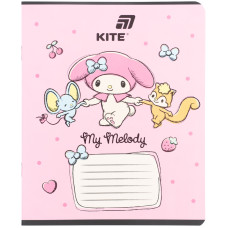 Зошит уч. "Kite" 18арк.# /HK26-236-2/ софт тач + УФ лак, Hello Kitty MIX (20/400)