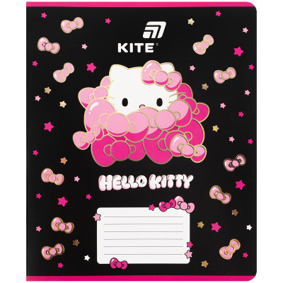 Зошит уч. "Kite" 18арк.# /HK26-236-1/ фольга + УФ лак, Hello Kitty (20/400)