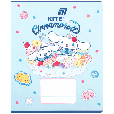 Зошит уч. "Kite" 18арк.# /CR26-236/ софт тач + УФ лак, Cinnamoroll (20/400)