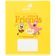 Зошит уч. "Kite" 18арк.# /SB26-236/ софт тач + УФ лак об'ємний, SpongeBob SquarePants (20/400)
