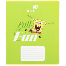Зошит уч. "Kite" 18арк.# /SB26-236/ софт тач + УФ лак об'ємний, SpongeBob SquarePants (20/400)