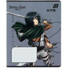 Зошит уч. "Kite" 18арк.# /AT26-236/ гібр. лак + УФ лак, Attack on Titan Season 1-3 (20/400)