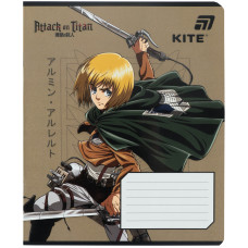 Зошит уч. "Kite" 18арк.# /AT26-236/ гібр. лак + УФ лак, Attack on Titan Season 1-3 (20/400)