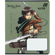 Зошит уч. "Kite" 18арк.# /AT26-236/ гібр. лак + УФ лак, Attack on Titan Season 1-3 (20/400)