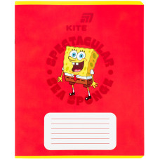 Зошит уч. "Kite" 18арк.== /SB26-237/ софт тач + УФ лак об'ємний, SpongeBob SquarePants (20/400)