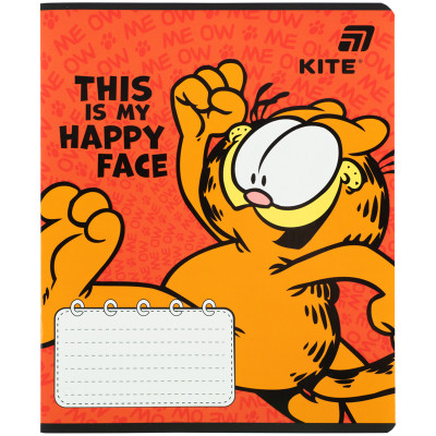 Зошит уч. "Kite" 18арк.== /GF26-237/ софт-тач + УФ лак, Garfield Retro/Classic (20/400)