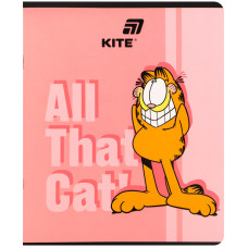 Зошит уч. "Kite" 24арк.# /GF26-238/ софт тач + УФ лак об'ємний, Garfield Retro/Classic (20/320)