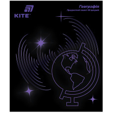 Зошит уч. "Kite" 48арк.# /K26-240-5/ ПРЕДМЕТКА софт тач+УФ, Lumen, географія (10/200)