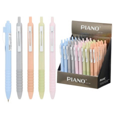 Ручка масляна автомат "PIANO" /PT-018/ синя 50PC/BOX (50)