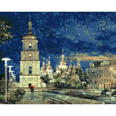 Картина за номерами "Ідейка" /KHO3634/ "Софійська площа" 40*50см