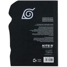 Блокнот А6/60арк. "Kite" /NR24-223/ # клей, вирубка "Naruto Shippuden" (1/50)