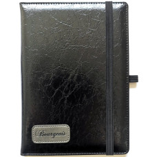 Блокнот на гумці "Bourgeois" А5/160 шкірзам Тв.обкл. /N9721/ вн.бл.70г, # (1/30)