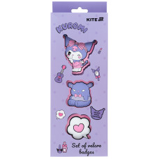 Нашивка "Kite /HK25-3012-1/ на липучці, 3 шт., 3012-1 Hello Kitty (1/30)