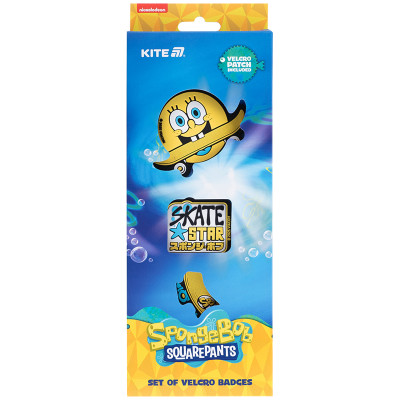 Нашивка "Kite /SB25-3012/ на липучці, 3 шт., 3012 SpongeBob SquarePants (1/30)