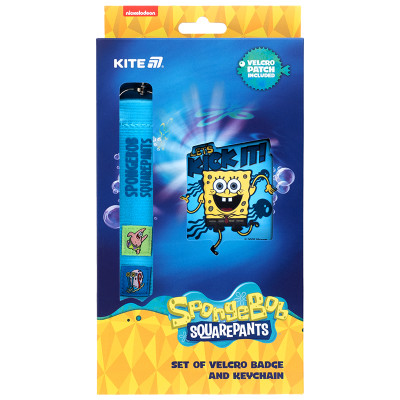 Набір нашивка та підвіска "Kite" /SB25-3010/ 2 шт., 3010 SpongeBob SquarePants (1/30)