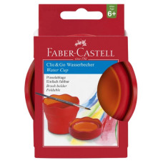 Склянка для води "Faber-Castell" /181517/ CLIC&GO червона (1/6)