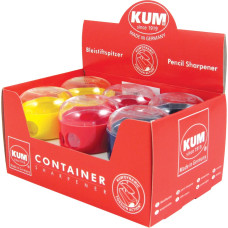 Точилка "KUM" /208K2/ пластикова подвійна, з контейнером (12)
