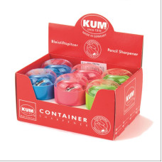 Точилка "KUM" /208K2/ пластикова подвійна, з контейнером (12)