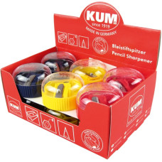 Точилка "KUM" /210К POP/ пластикова кругла, з контейнером (12)
