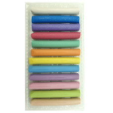 Пластилін "ZiBi" PASTEL 12 кол. /ZB.6240/ 200г, (8 пастель + 4 глітер), KIDS Line (1/24)
