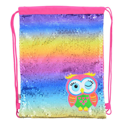 Сумка-мішок "Yes" /555513/ DB-11 Owl, 45*35  (1/48)