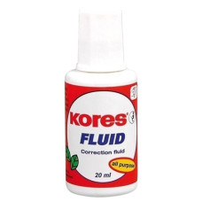 Коректор з пензликом 20мл  "KORES" /K66101/ "FLUID" (10/520)