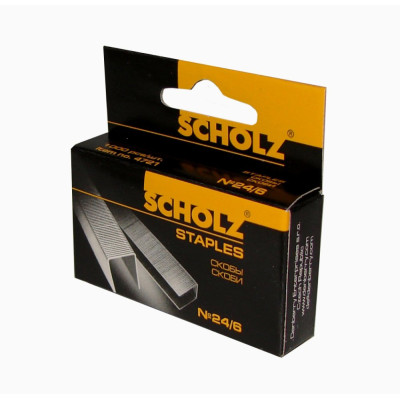 Скоби "SCHOLZ" /4721/ №24/6 (1000шт) (10/500)