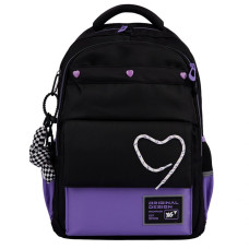 Рюкзак шкільний "YES" /559923/ TS-48 Purple Hearts 45*31*15см (1/15)