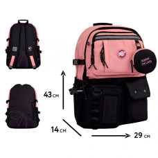 Рюкзак "YES" /559974/ T-107 Pink 43*29*14см (1/12)
