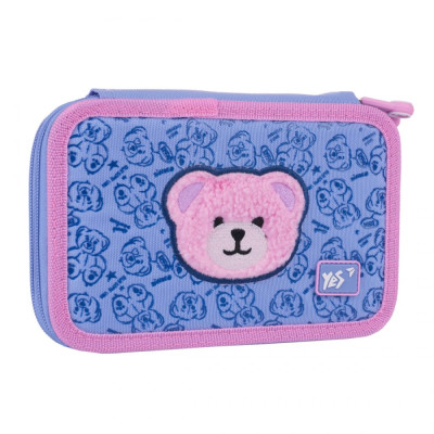 Пенал твердий "YES" /533636/ 2 відділ. HP-01 Cute Bear 13*21*4см (1/48)