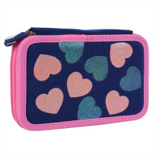 Пенал твердий "YES" /533640/ 2 відділ. HP-01 Bright Hearts 13*21*4см (1/48)