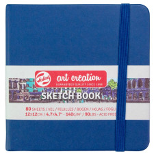 Скетчбук "Royal Talens Art Creation" 12х12/80арк. /067/ 140г/м2, Navy Blue (1/60)