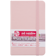 Скетчбук "Royal Talens Art Creation" А6/80арк. /866/ 140г/м2, Pastel Pink (1/60)