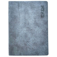 STOCK Щоденник ДАТ. 2025 А6/160арк "Bourgeois" /9505/ ШКІР. ЗАМ, крем пап., 70гр/м # (1/40)