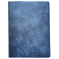 STOCK Щоденник ДАТ. 2025 А6/160арк "Bourgeois" /9507/ ШКІР. ЗАМ, крем пап., 70гр/м # (1/40)