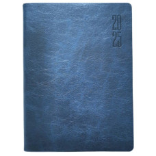 STOCK Щоденник ДАТ. 2025 А6/160арк "Bourgeois" /9511/ ШКІР. ЗАМ, крем пап., 70гр/м # (1/40)