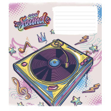 Зошит уч. "Genius" 24арк.# /3205K/ "Cool sound" виб.УФ-лак (нейт) (25/200)