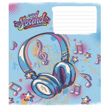 Зошит уч. "Genius" 24арк.# /3205K/ "Cool sound" виб.УФ-лак (нейт) (25/200)