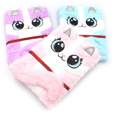 Блокнот А5/80арк "JO" /DSCN1004/ пухнастий "Cat", 70г/м