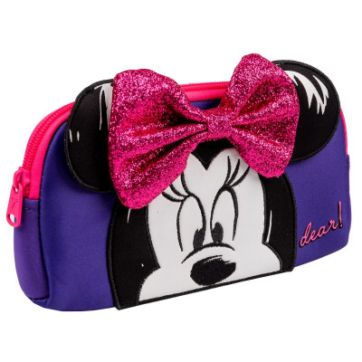 Пенал м'який "YES" /533006/ TO-01  "Minnie Mouse", фіолетовий (1/100)